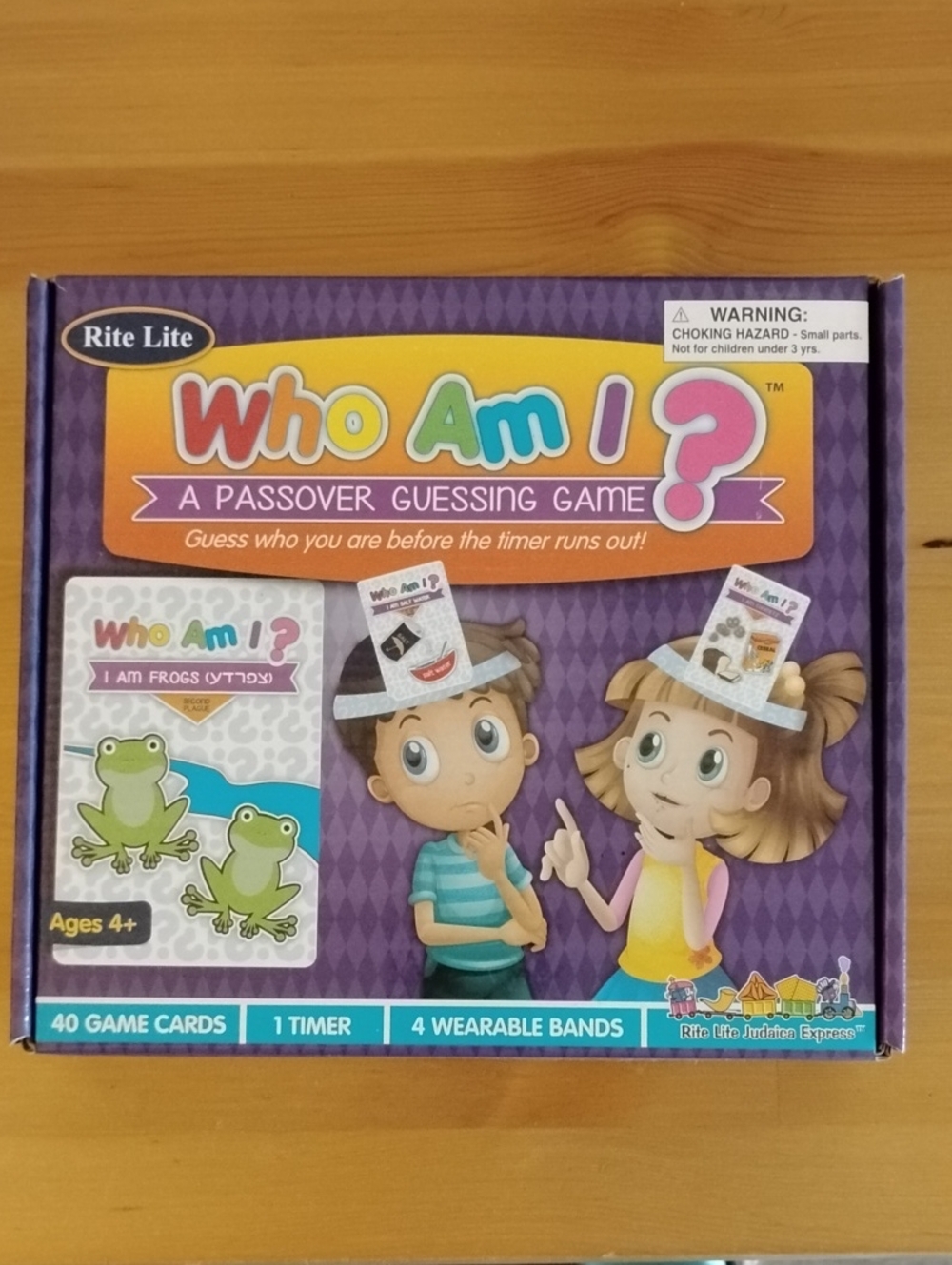 Who Am I? Passover Guessing Game - Purple